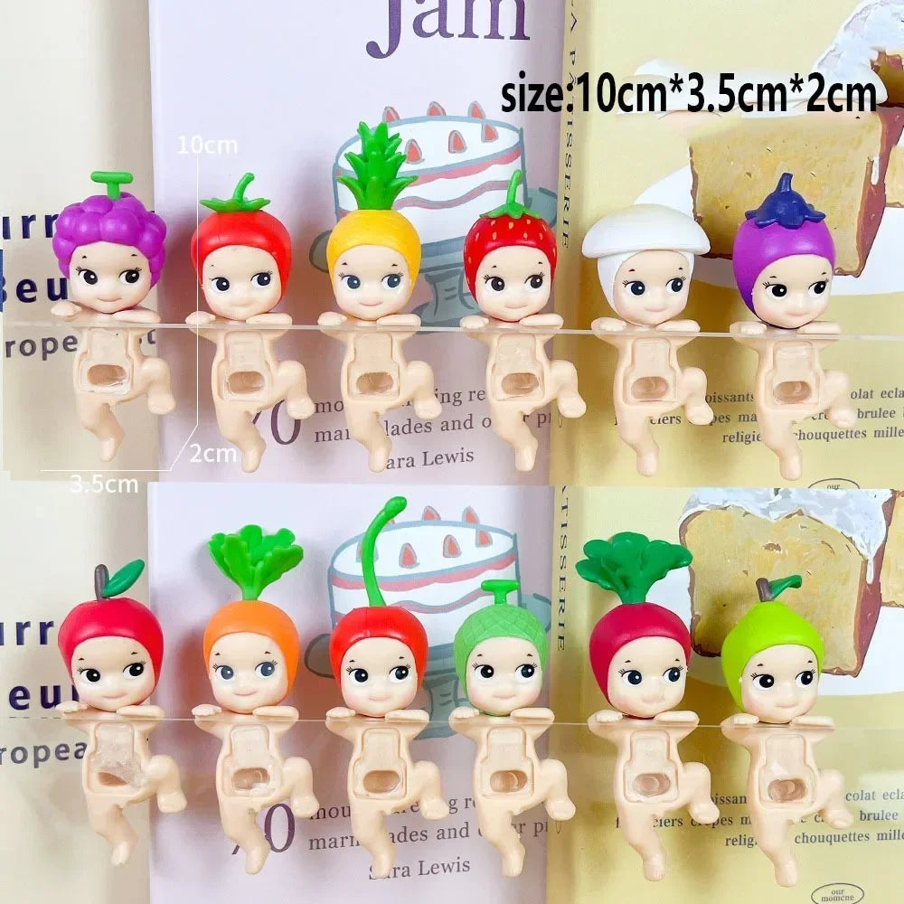 Angel Blind Box Toys Series Fruit and Vegetable Anime Figures Ornaments Dolls Children Gift Mobile Phone Accessories