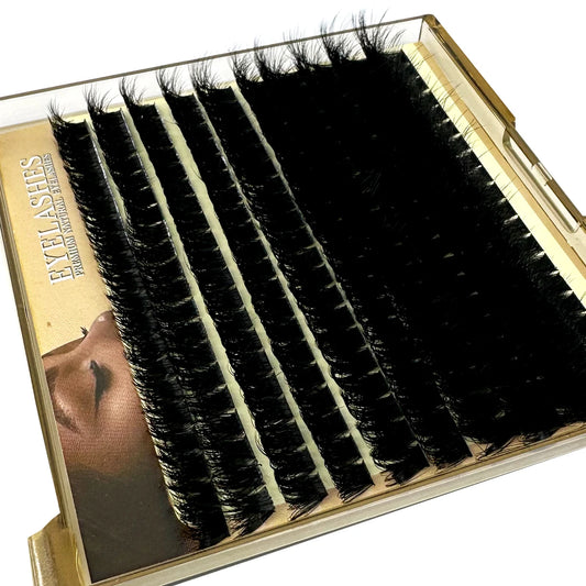 Fluffy Thick Lash Clusters DIY Eyelash Extension Mix 10-18mm Lash Clusters 30D-100D Wispy Individual Eyelash Extensions Clusters