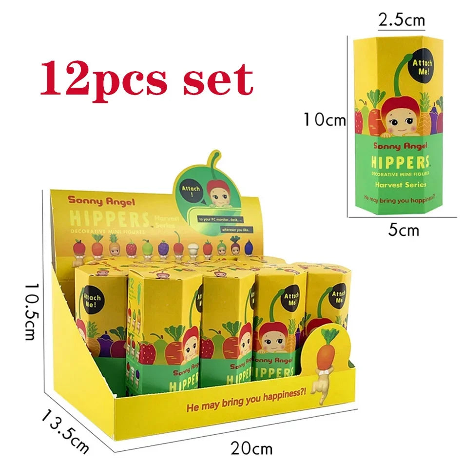 Angel Blind Box Toys Series Fruit and Vegetable Anime Figures Ornaments Dolls Children Gift Mobile Phone Accessories