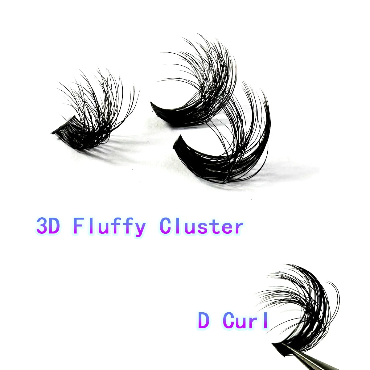 Fluffy Thick Lash Clusters DIY Eyelash Extension Mix 10-18mm Lash Clusters 30D-100D Wispy Individual Eyelash Extensions Clusters